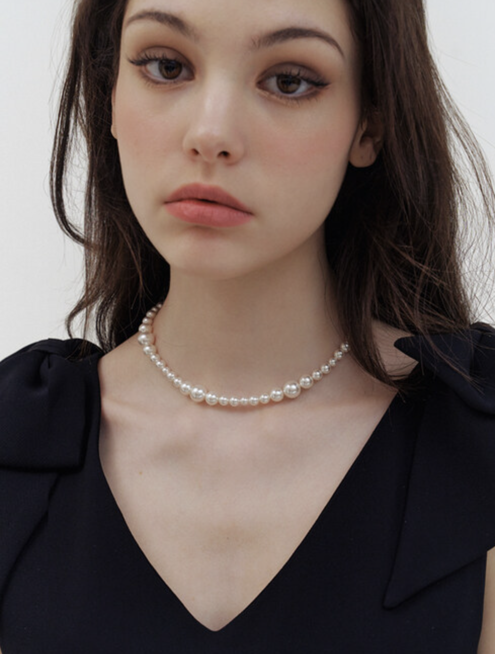 romantic mixed swarovski pearl necklace