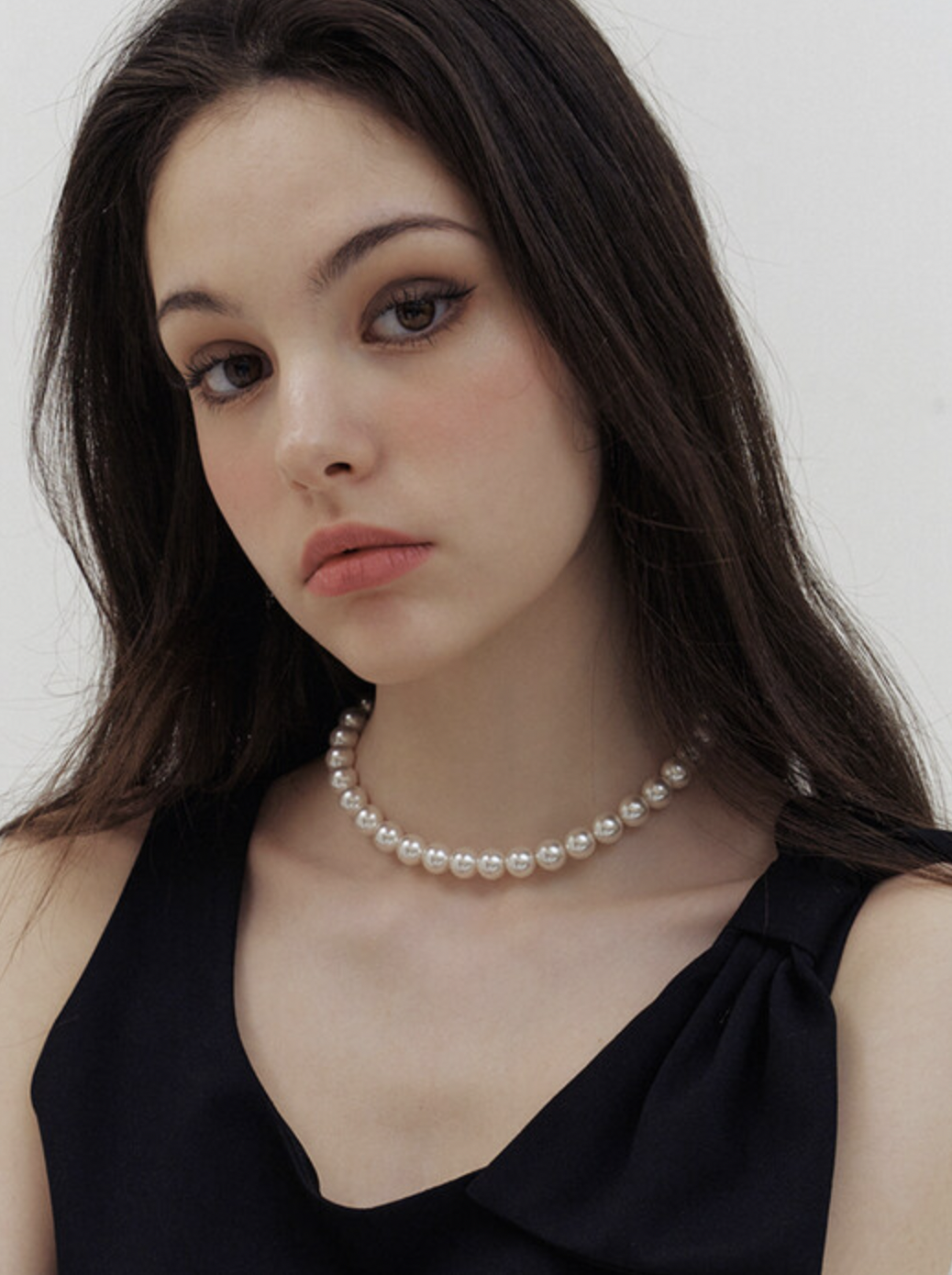 classic swarovski pearl necklace (10mm)