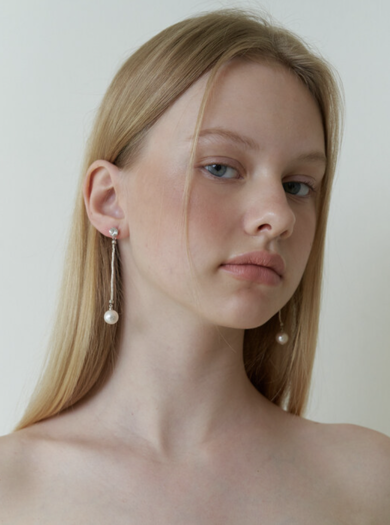 pure swarovski pearl earring