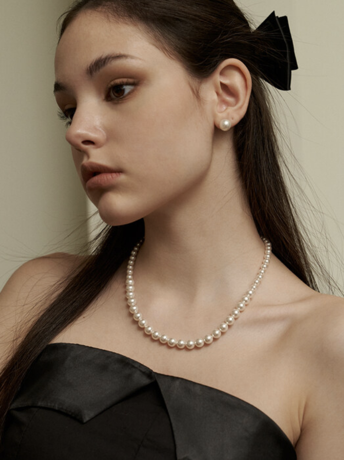 middle gradation swa pearl necklace