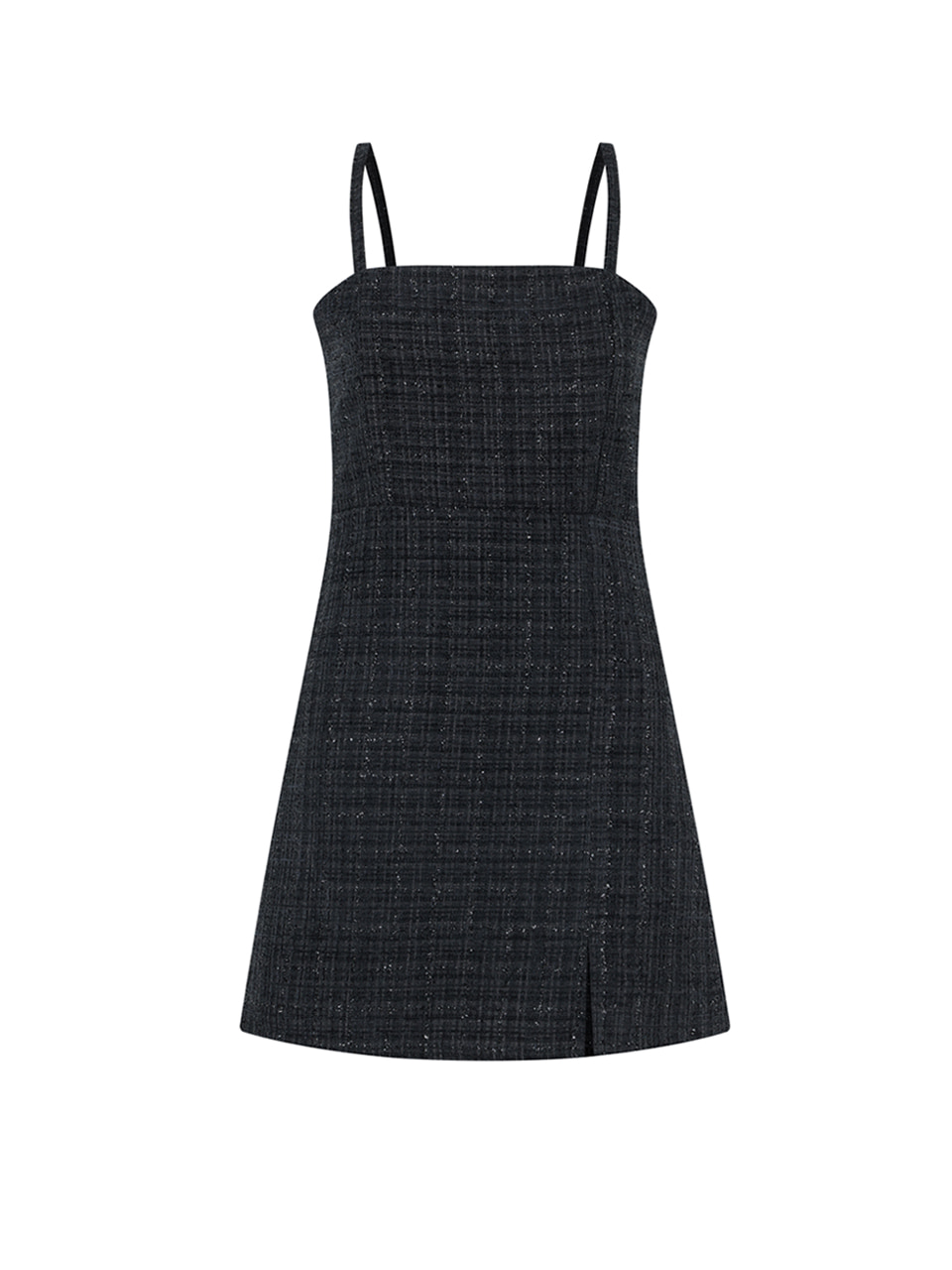 black tweed mini dress