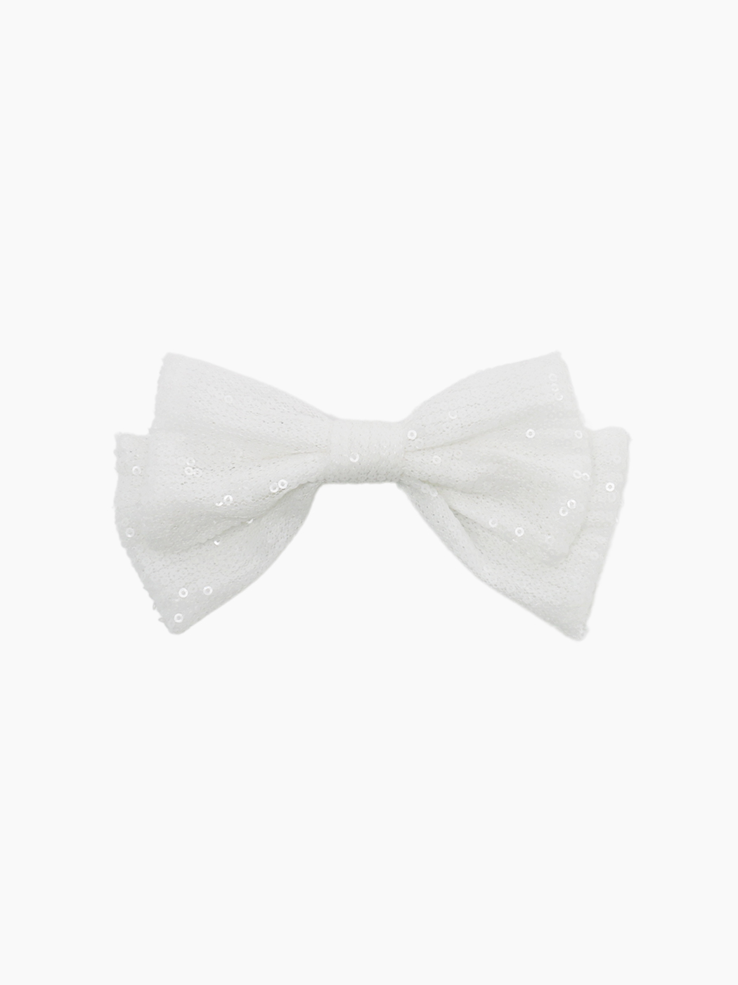 spangle ribbon pin - off white