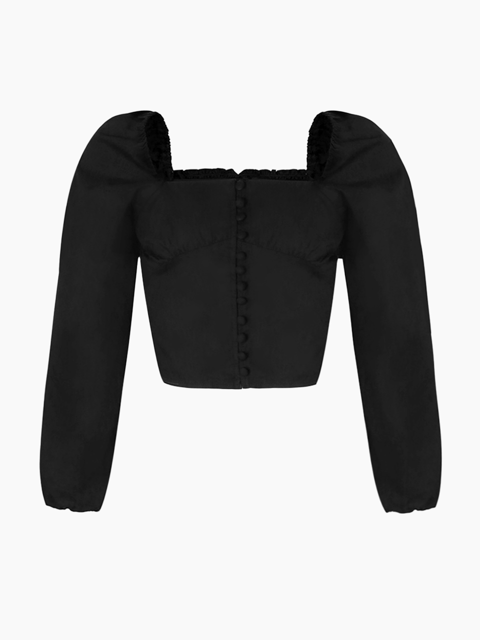 Baby long sleeve blouse - black