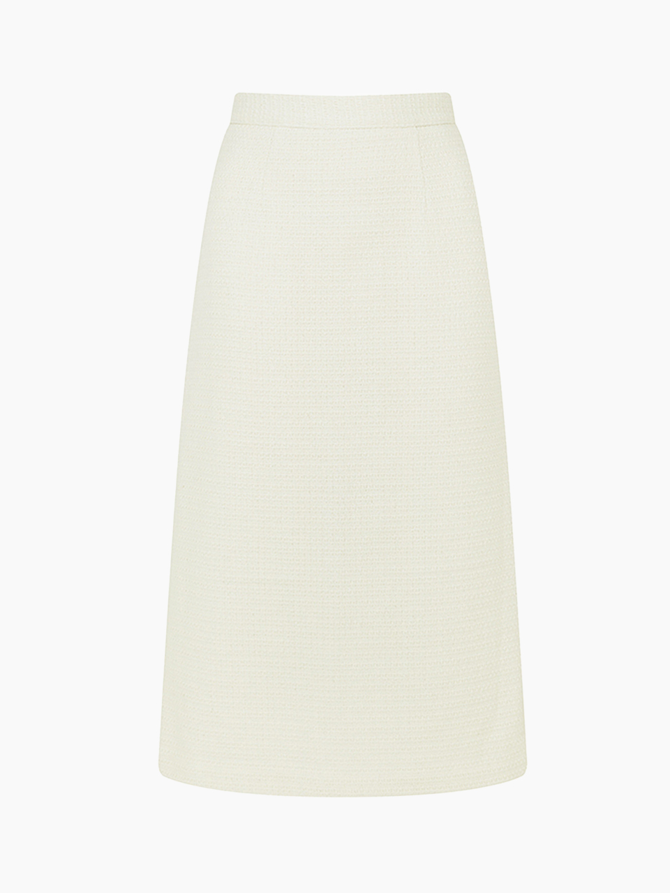 ivory classic tweed skirt