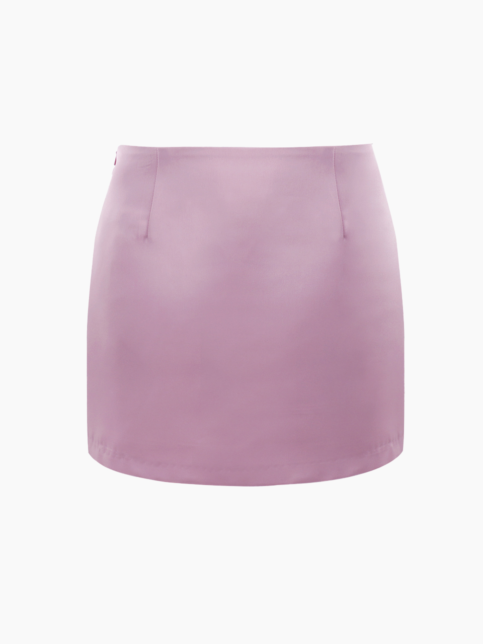 Basic satin mini skirt - pink