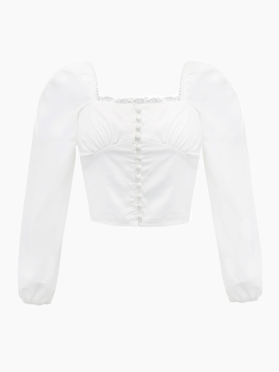 Baby long sleeve blouse - white