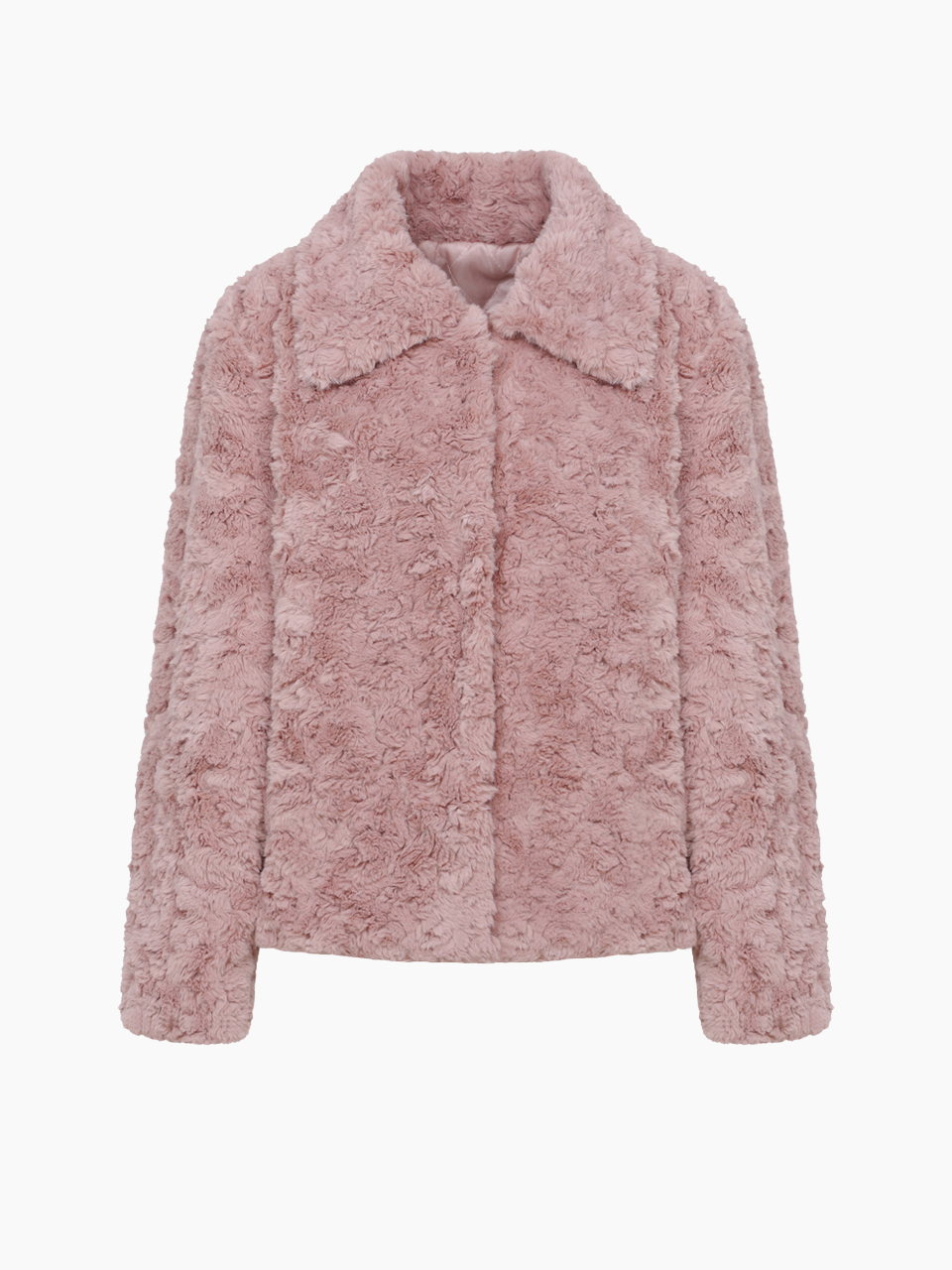 rosie fur jacket - indi pink